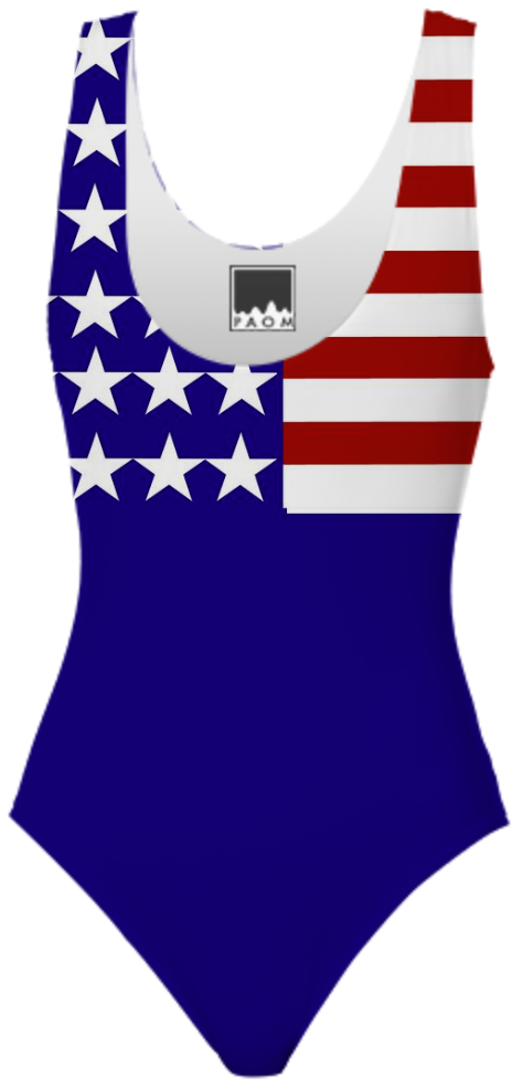 Shop American Flag Stars and Stripes One Piece Swimsuit by Gravityx9 ...