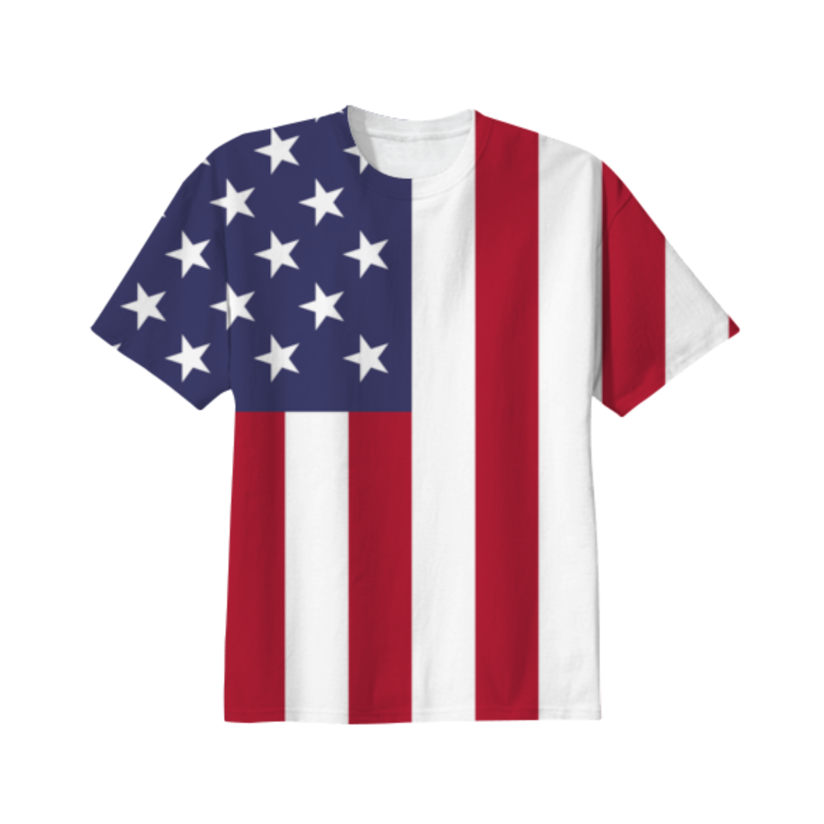 Shop American Flag Cotton T-shirt by forwardprogresstees | Print All ...