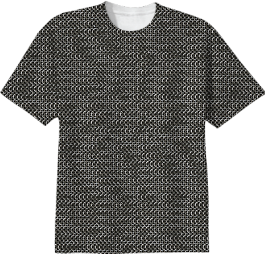 chainmail print t shirt