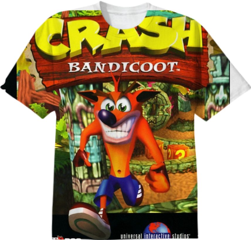 crash bandicoot t shirt uk