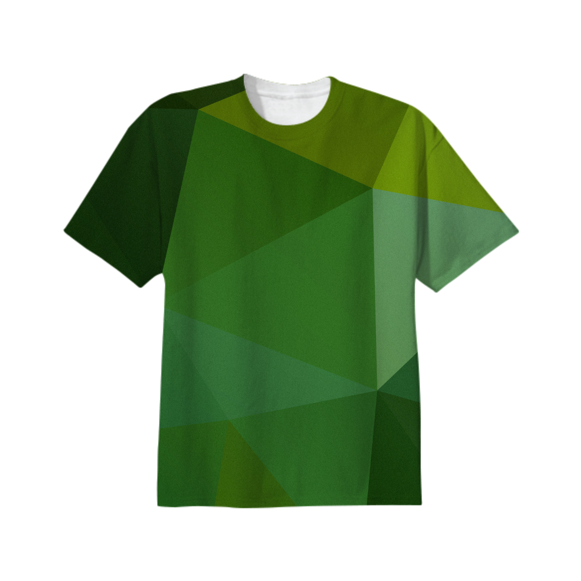 Shop Green Geometric Lovely Abstract Geometry T-Shirt Design All Over ...