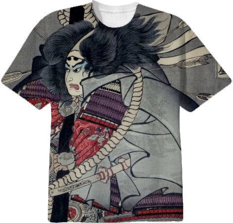 Shop SAMURAI-2 Cotton T-shirt by THE GRIFFIN PASSANT STREETWEAR ...