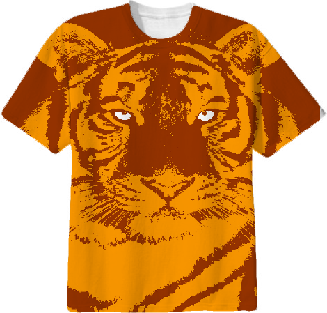 Shop TIGER-6 Cotton T-shirt by THE GRIFFIN PASSANT STREETWEAR ...